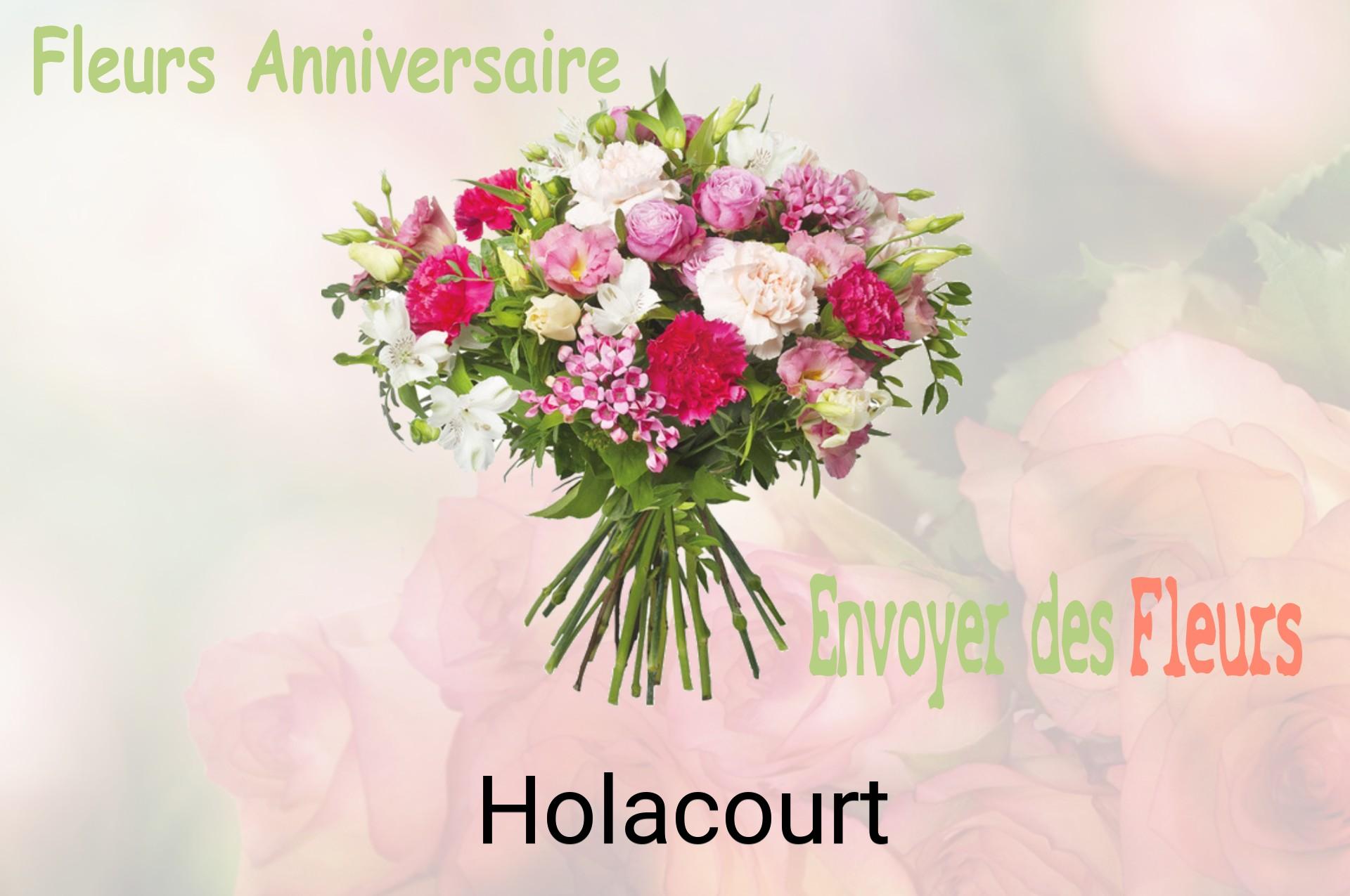 Bouquet de fleurs d’anniversaire livré à Holacourt