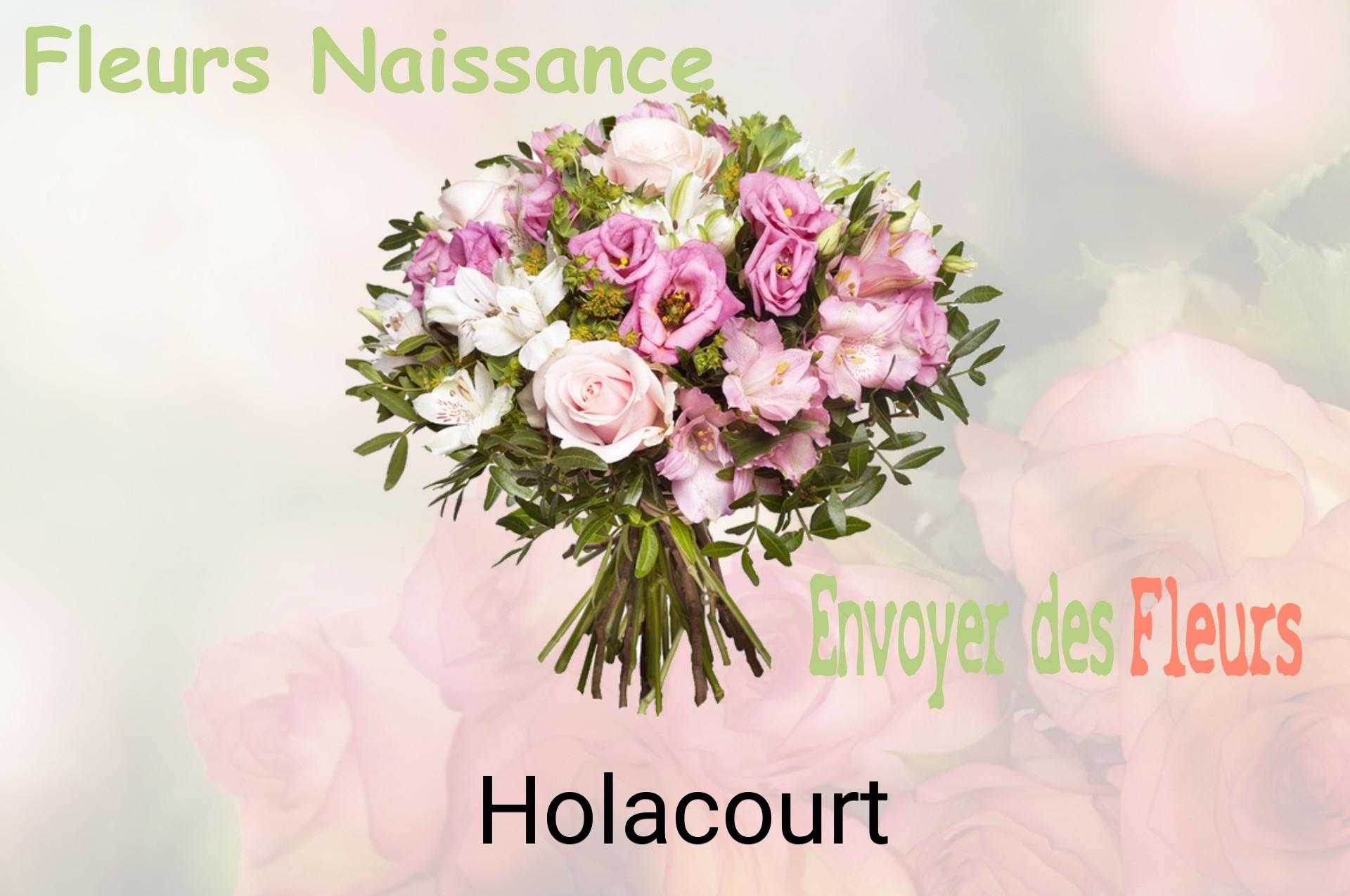 Bouquet de fleurs de naissance livré à Holacourt